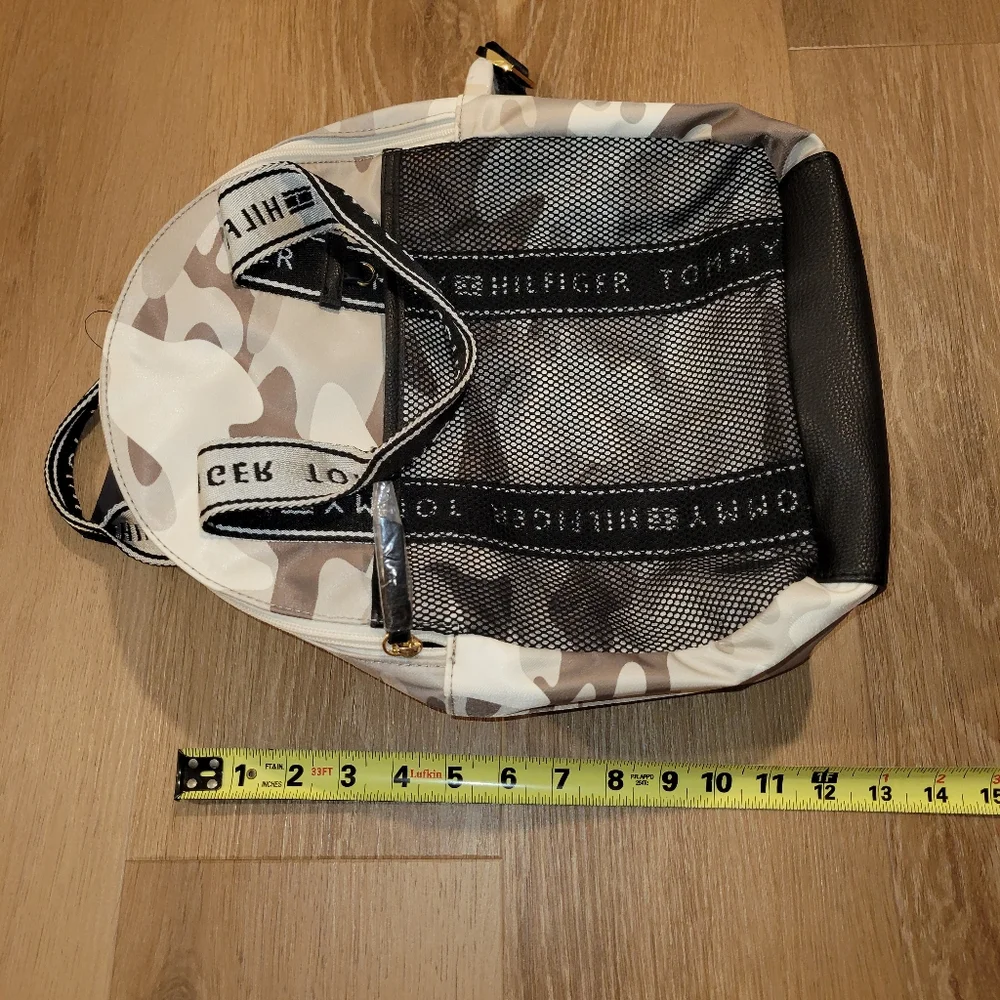 Tommy Hilfiger Womens Camo Backpack With Pouch New
